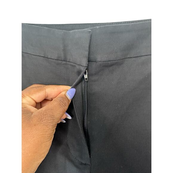 Boden Black Office Business Career Work Cropped Flare Trousers Pants‎ Size 8 - Picture 5 of 12